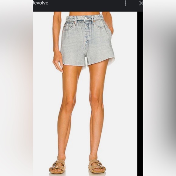 REVOLVE Blank NYC City Scape Printed Denim Look Shorts - Picture 8 of 8